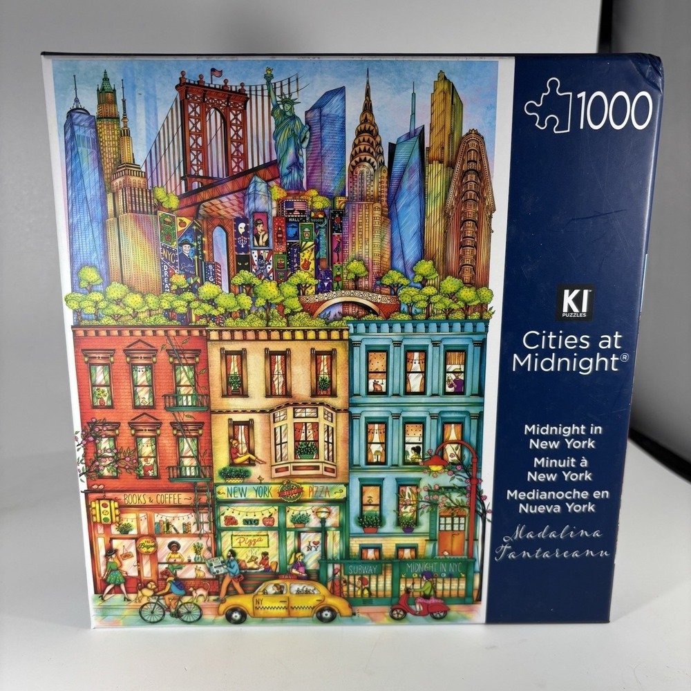 KI Puzzle 1000 Pieces Cities At Midnight Jigsaw Puzzle In New York Tantareann